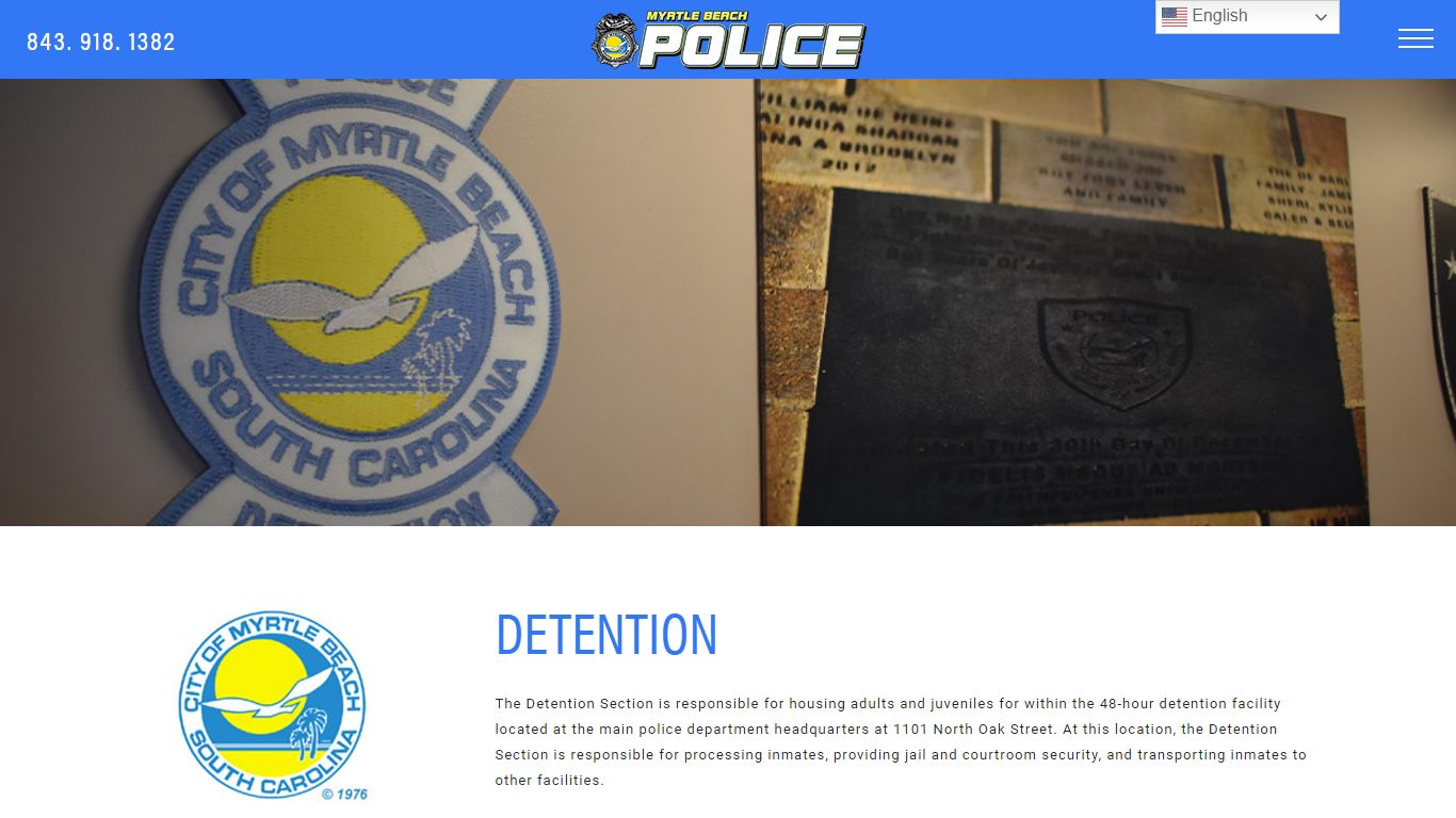 DETENTION - Myrtle Beach, South Carolina